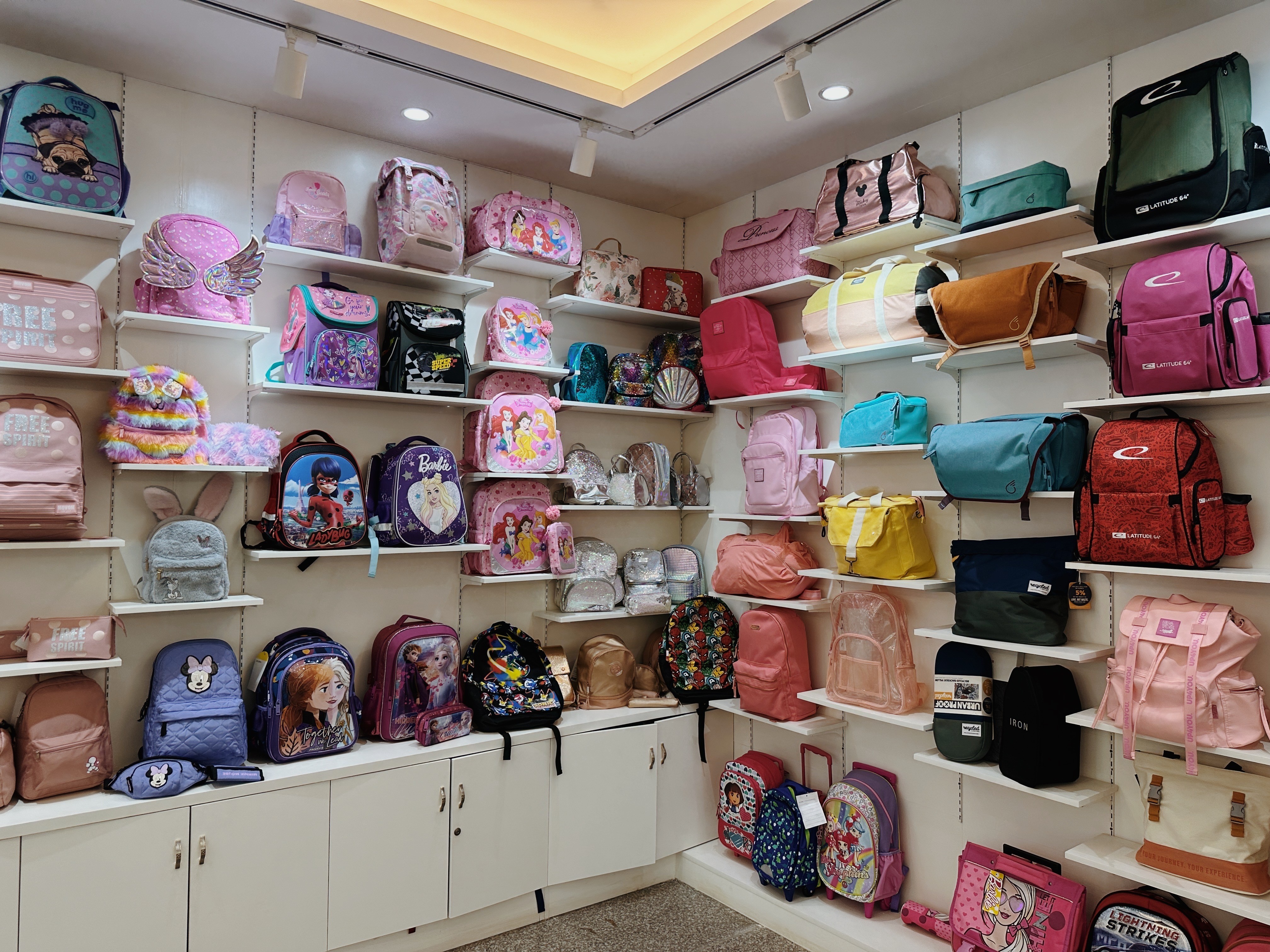 In-line inspection tables and sewing workstations in kid's bag factory (Slide 8)